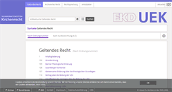 Desktop Screenshot of kirchenrecht-uek.de