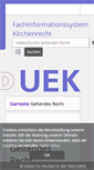 Mobile Screenshot of kirchenrecht-uek.de